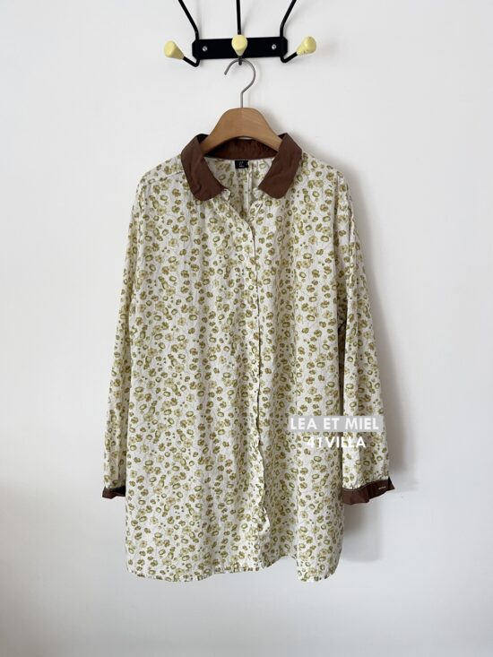 COMBI LONG SHIRT (FLORAL GREEN)
