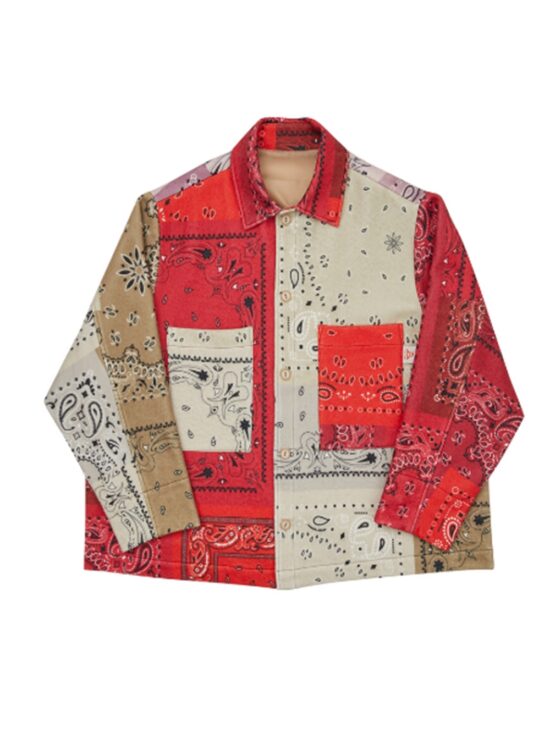 BANDANA FLEECE JACKET-MT.RD