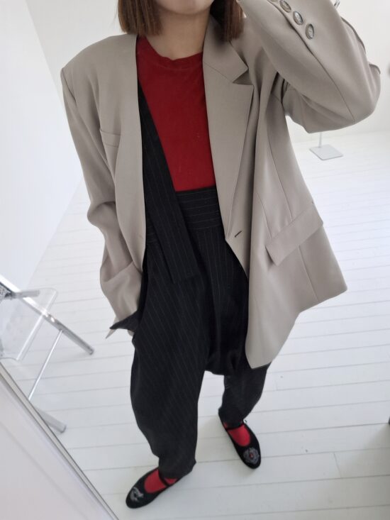 IRREGULAR COLLAR BLAZER