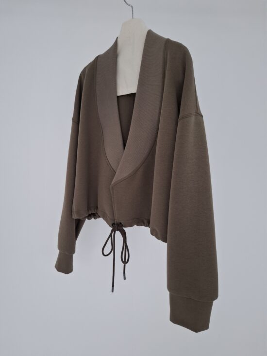 DRAWSTRING CARDIGAN