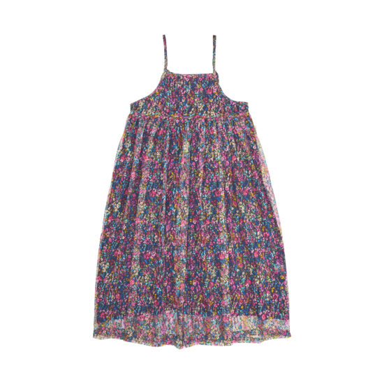 FLOWER CAMI LONG DRESS-MT.PK