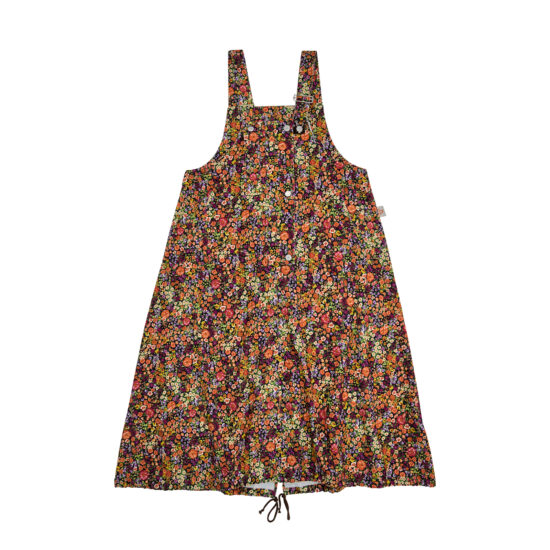 FLOWER CORDUROY OVERALL SKIRT-MT.OR