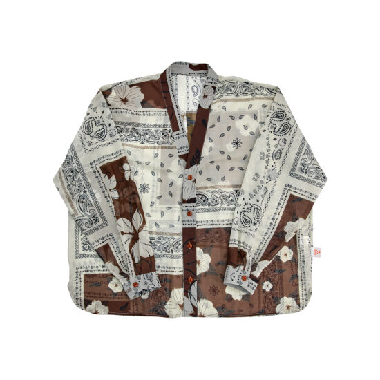 BANDANA SHEER NO COLLAR SHIRT-IV.BR