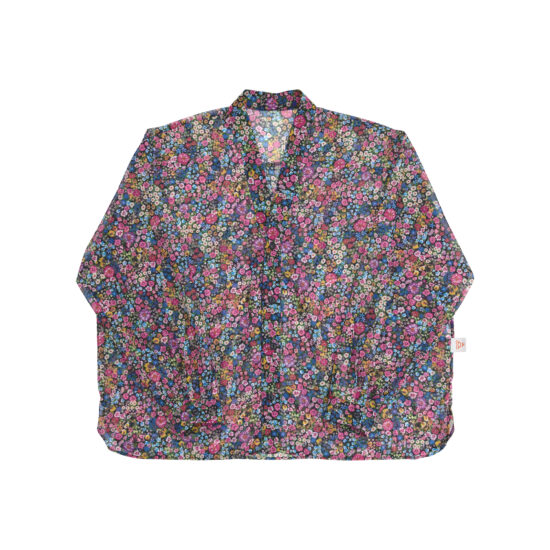 FLOWER SHEER NO COLLAR SHIRT-MT.PK