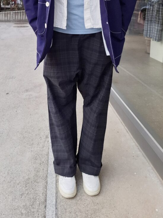 CHECK ROUND PANT