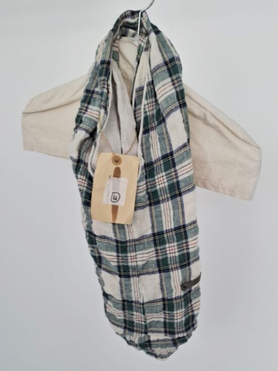 3R FRANCE LINEN CHECK BAG
