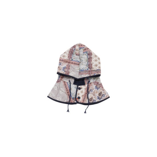 PAISLEY BLOCK QUILT HOODIE-MT.NV