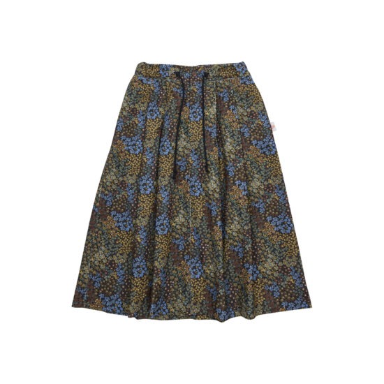 CORDUROY PLEATED SKIRT-BR