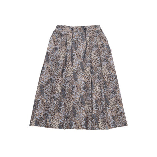 CORDUROY PLEATED SKIRT-GR