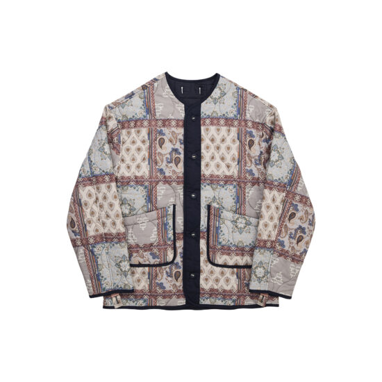 SHORT PAISLEY BLOCK LINER JACKET-MT.NV