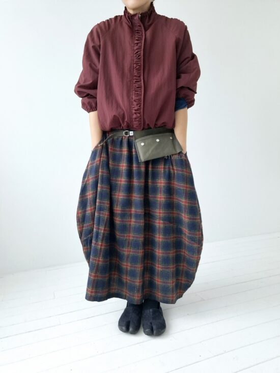 CHECK CIRCLE SKIRT